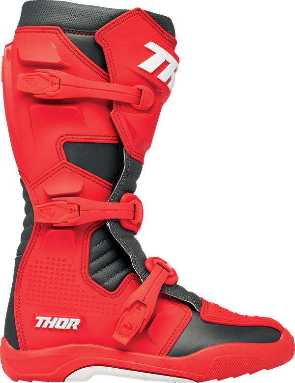 Thor Blitz XR Red Charcoal Motocross Boots - Image 3