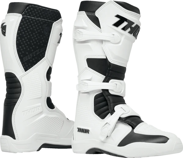 Thor Blitz XR White Motocross Boots
