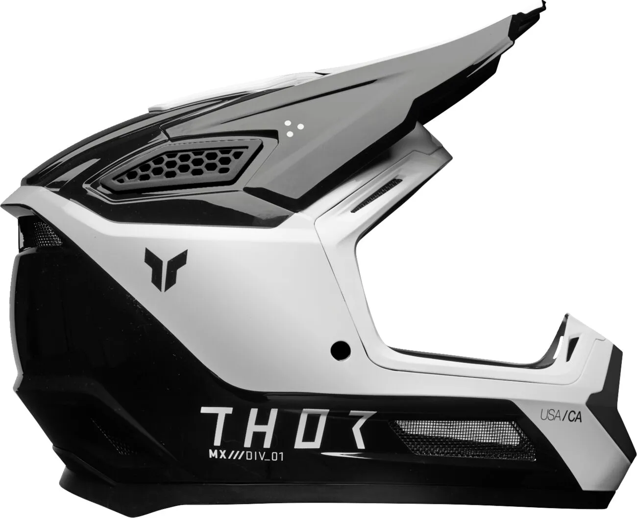 Thor Fleet Storm Helmet - Black White - Image 3