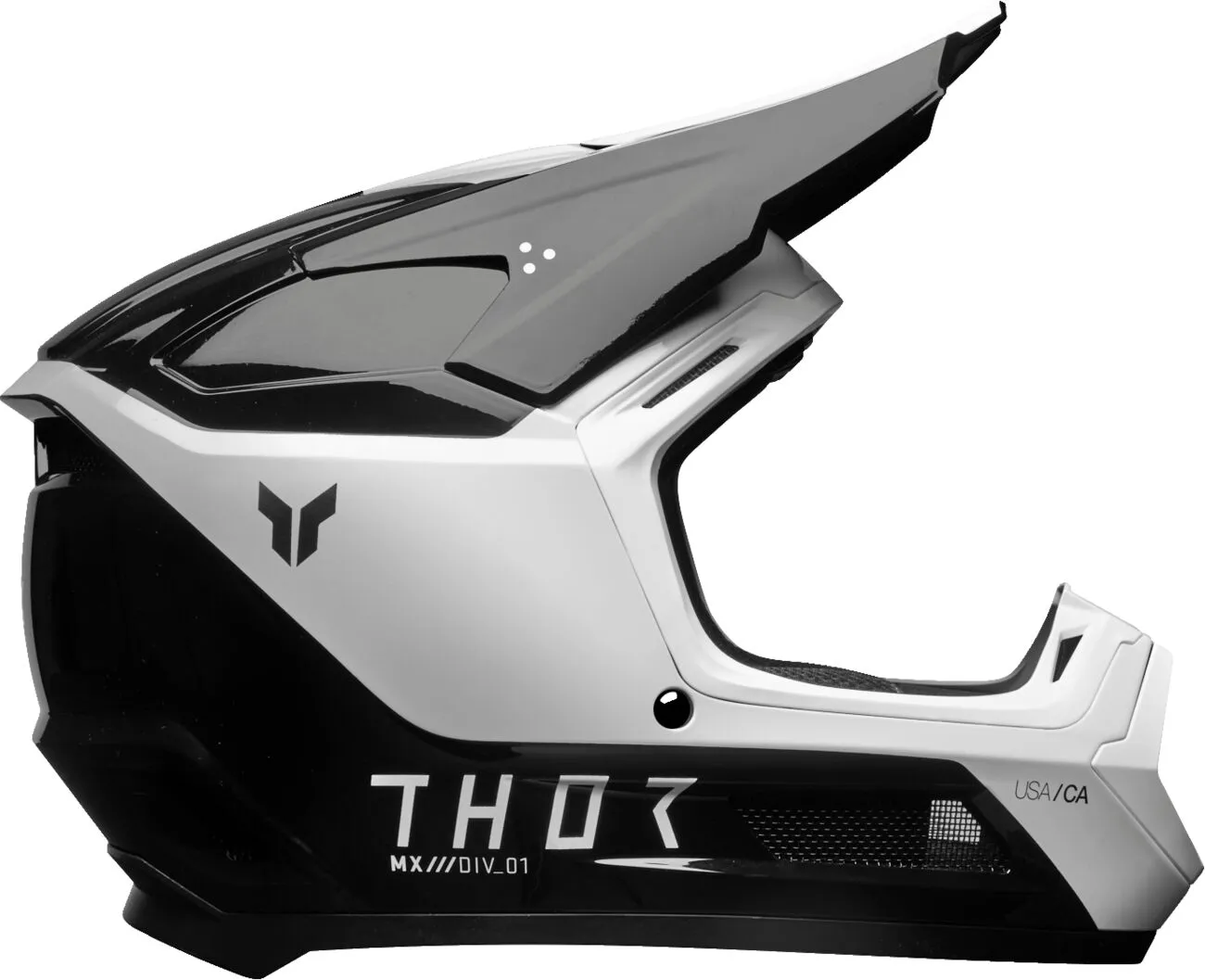 Thor Fleet Storm Youth Helmet - Black White - Image 4