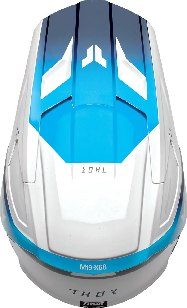 Thor Fleet Storm Youth Helmet - White Navy - Image 4