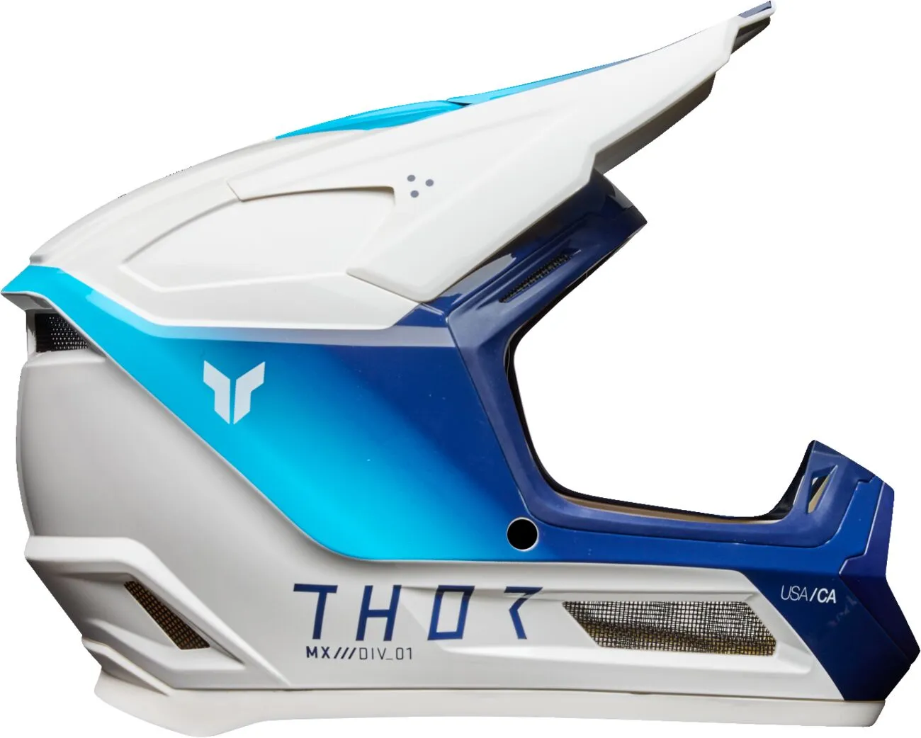 Thor Fleet Storm Youth Helmet - White Navy - Image 5