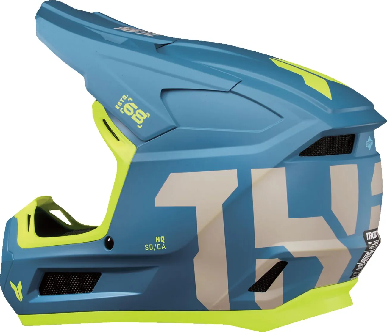 Thor Fleet Youth Helmet - Forge Blue - Image 3