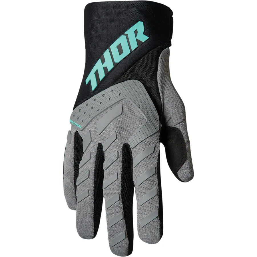 Thor Kids Spectrum Black Mint Motocross Gloves