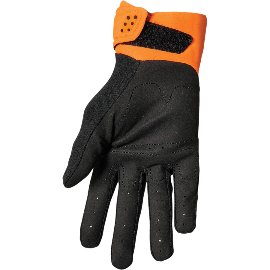 Thor Kids Spectrum Orange Black Motocross Gloves - Image 2