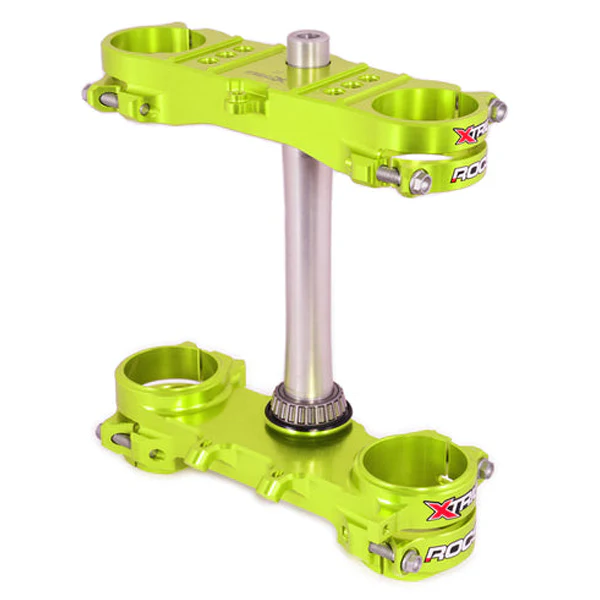 XTrig ROCS Tech Triple Clamp Set Suzuki - Neon Yellow